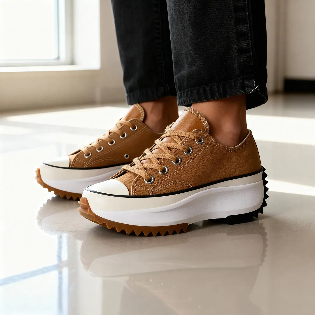 Women’s Casual Platform Sneakers – Tri-Arch Support