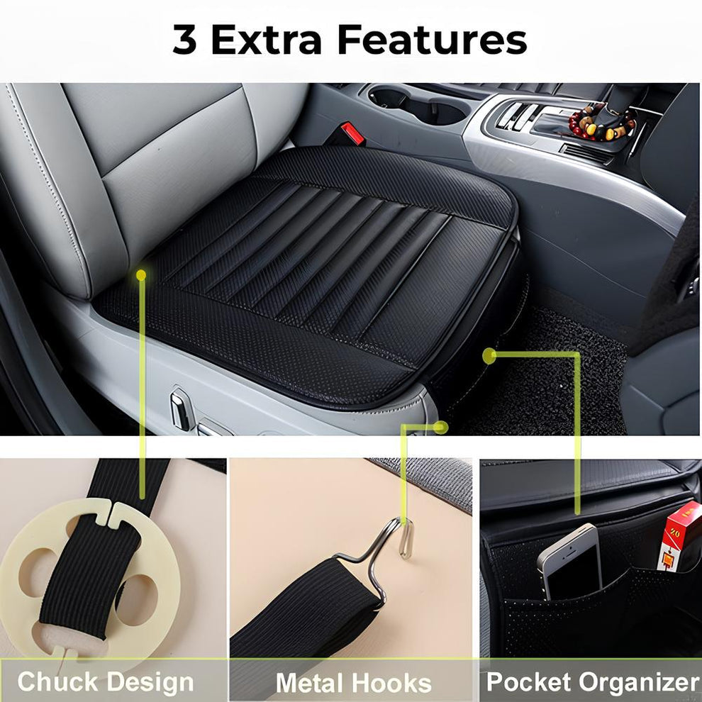 Cozy Car Seat Cushion with Soothing Aroma and Lumbar Support