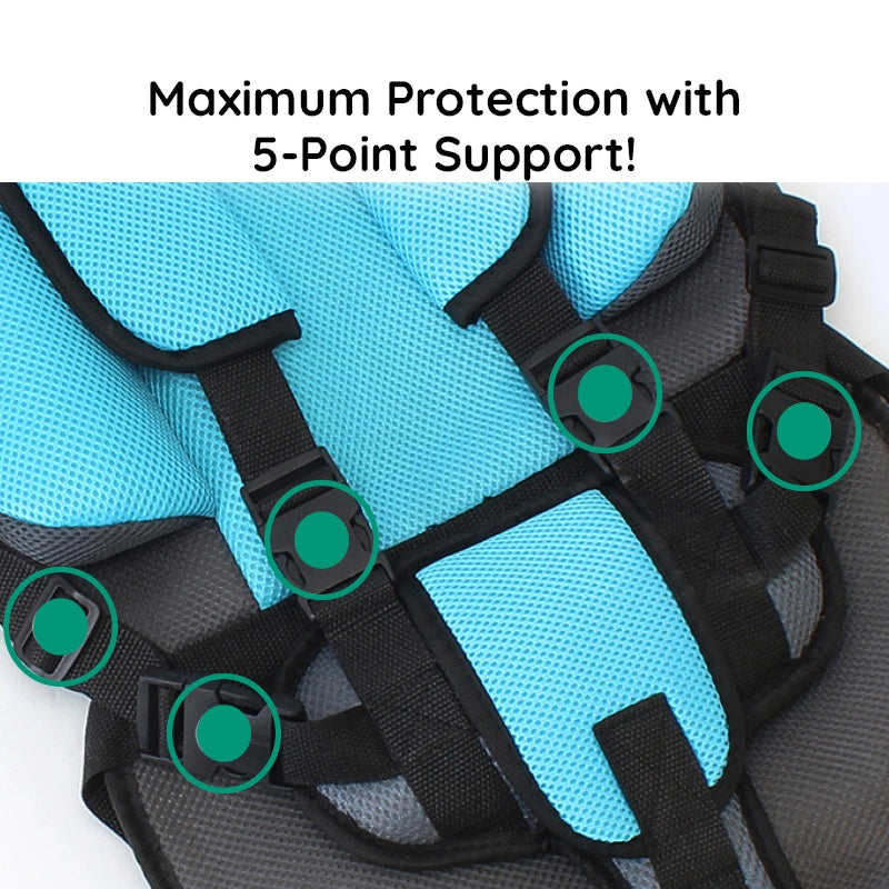 Childrens Adjustable Car Booster Seat Comfort Cushion