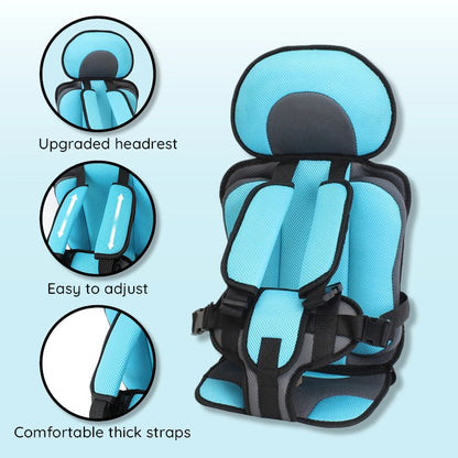 Childrens Adjustable Car Booster Seat Comfort Cushion