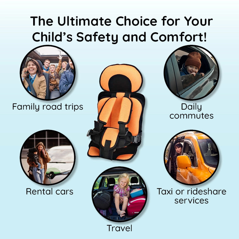 Childrens Adjustable Car Booster Seat Comfort Cushion