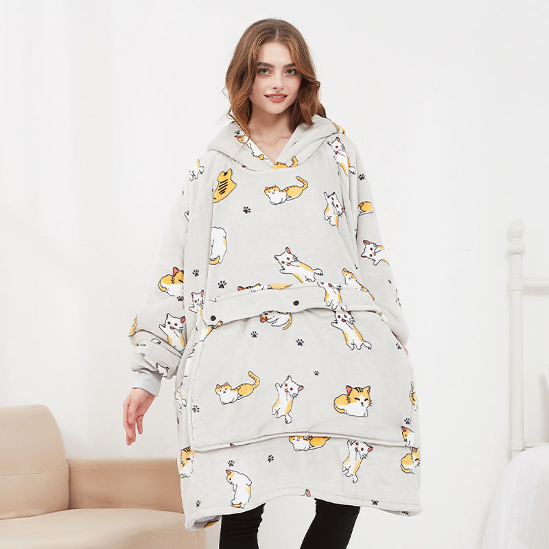 Wearable Heated Blanket Hoodie