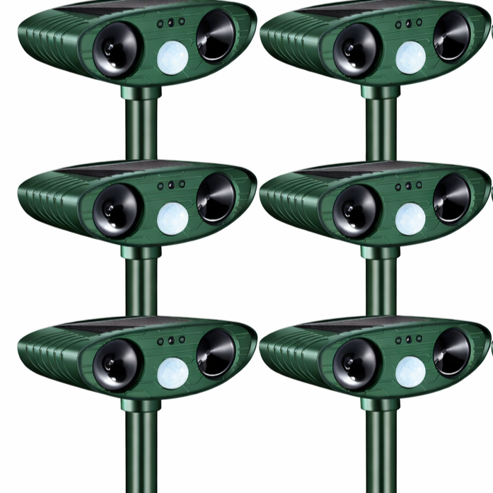 Weatherproof Solar Powered Animal Deterrent Ultrasonic Repeller