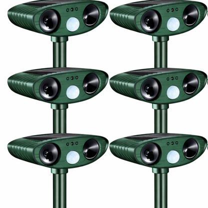 Weatherproof Solar Powered Animal Deterrent Ultrasonic Repeller
