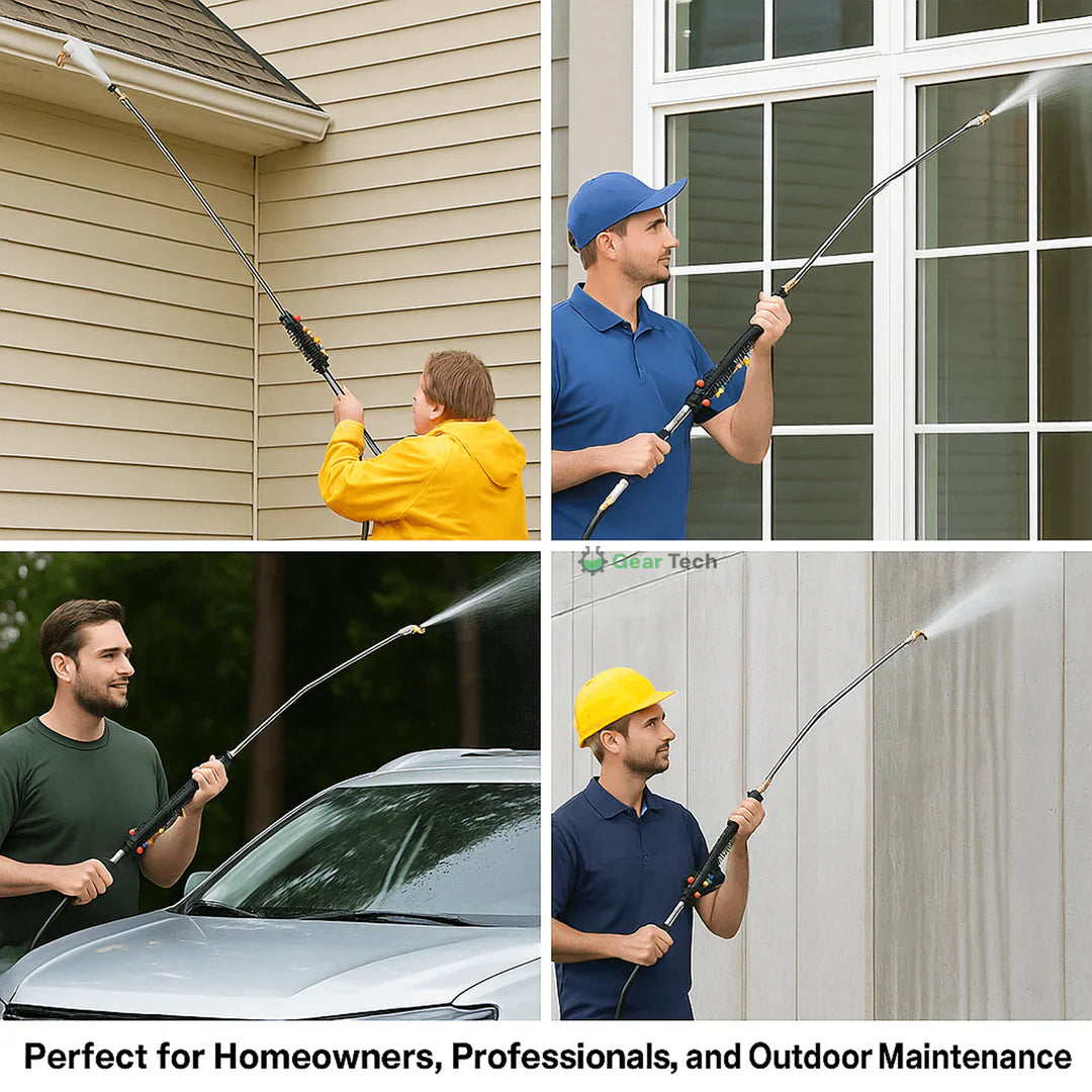 Heavy Duty Extended Pressure Washer Cleaning Kit