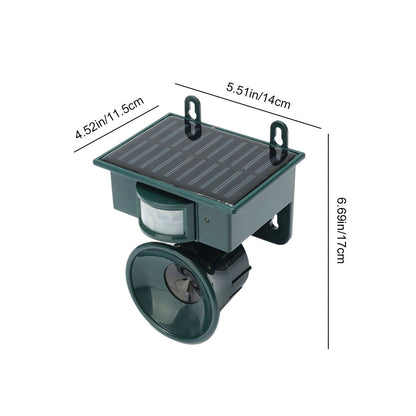 Solar Powered Outdoor Bird Repellent Scarer Device
