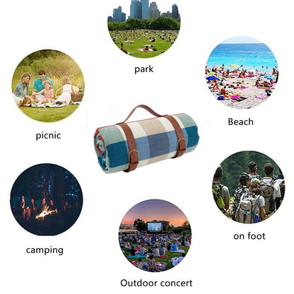 Durable Insulated Camping Blanket Compact Picnic Mat