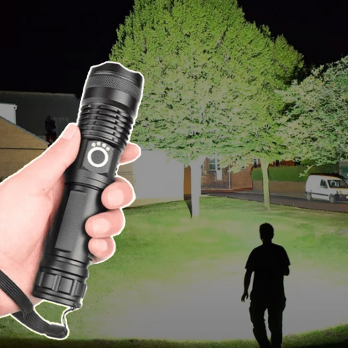 Intense Focus Rechargeable LED Torch Super Bright Beam - Korstal