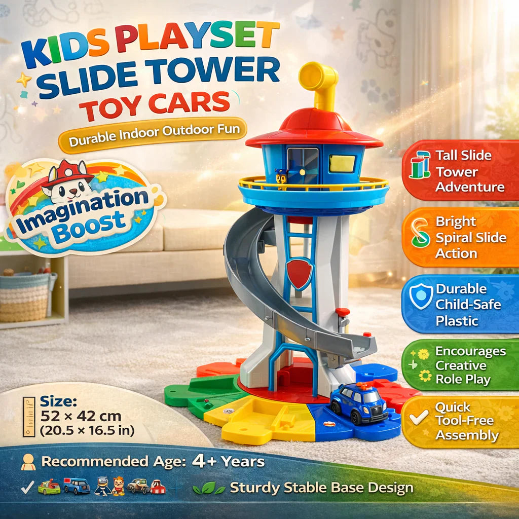 Fast Speed Car Racing Track with Spiral Slide