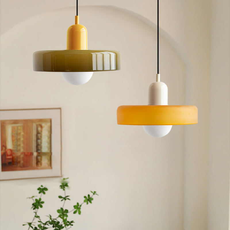 Elegant Circular Glass Pendant Lighting for Homes