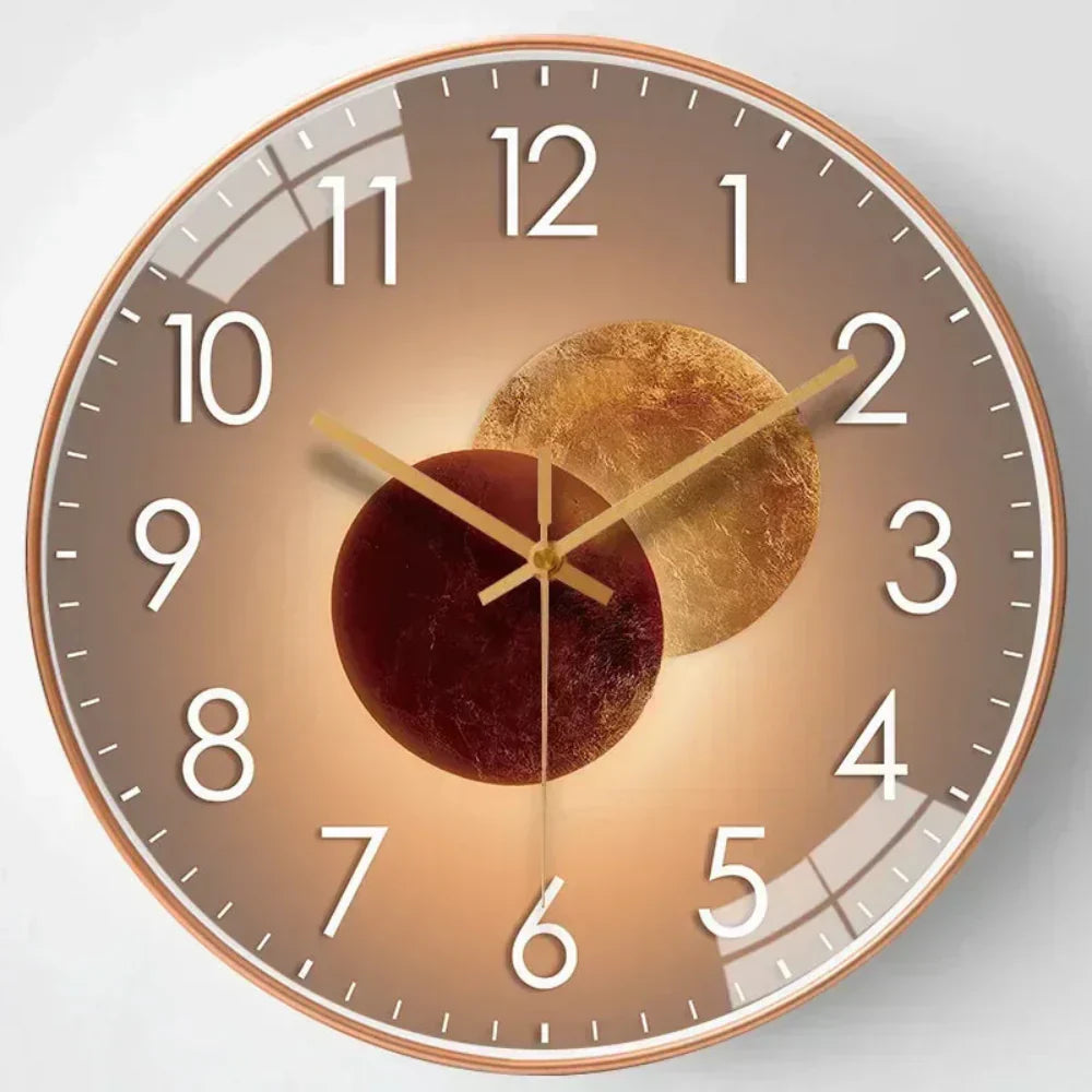 Sleek Modern Wall Clock Elegant Room Accent