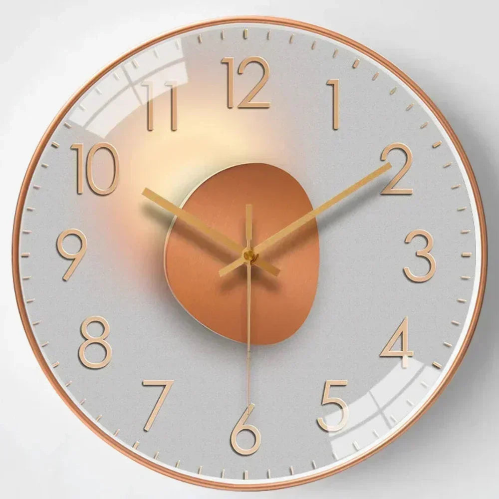 Sleek Modern Wall Clock Elegant Room Accent