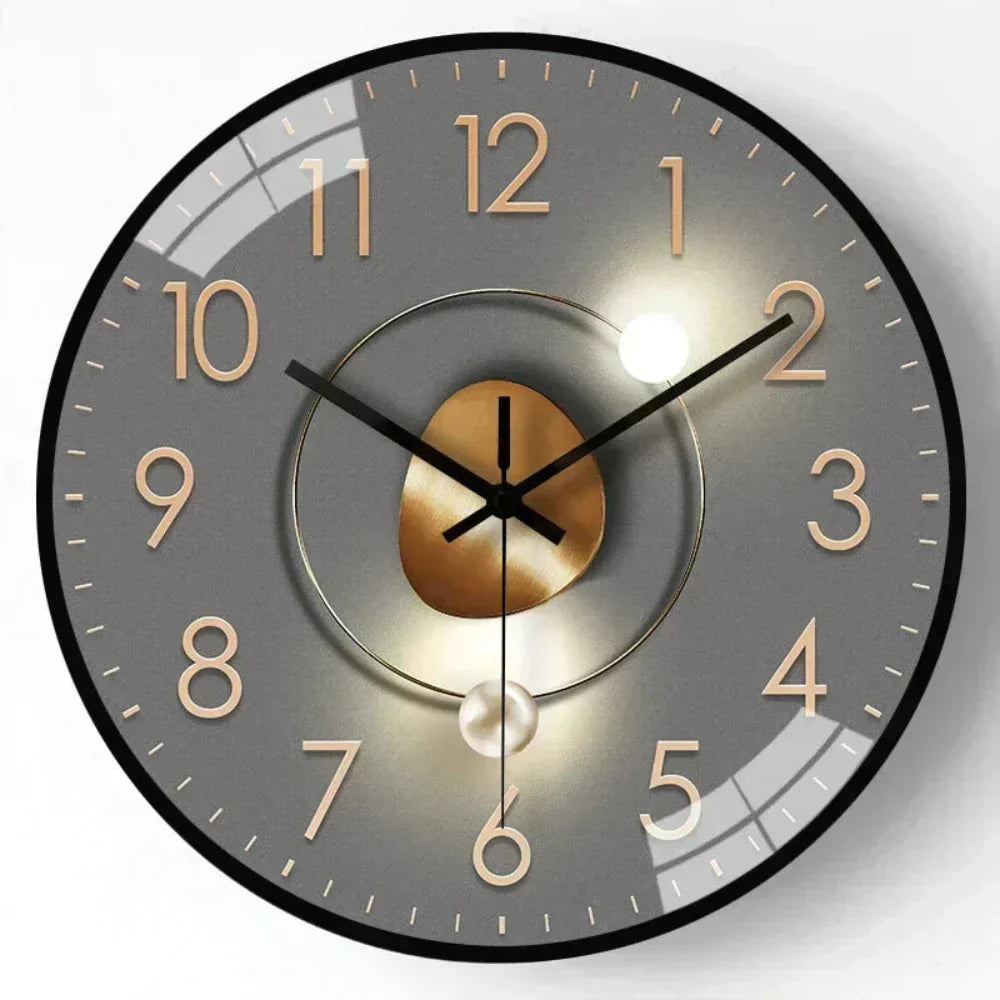 Sleek Modern Wall Clock Elegant Room Accent