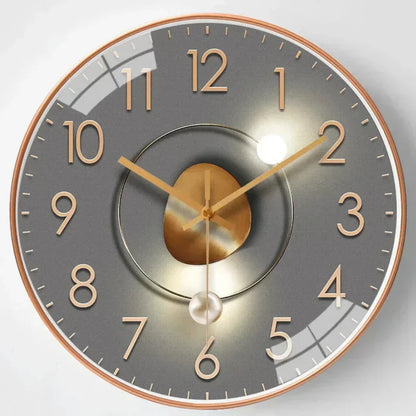 Sleek Modern Wall Clock Elegant Room Accent