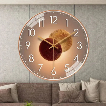 Sleek Modern Wall Clock Elegant Room Accent