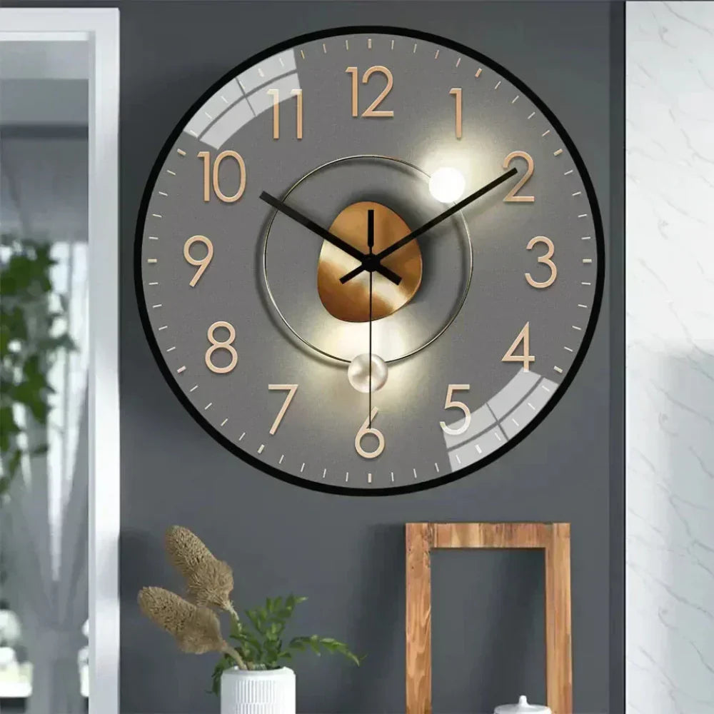 Sleek Modern Wall Clock Elegant Room Accent