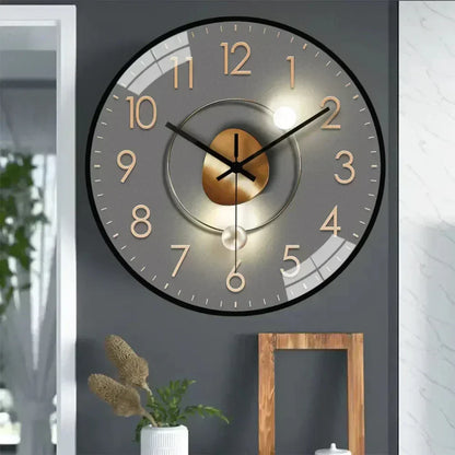 Sleek Modern Wall Clock Elegant Room Accent