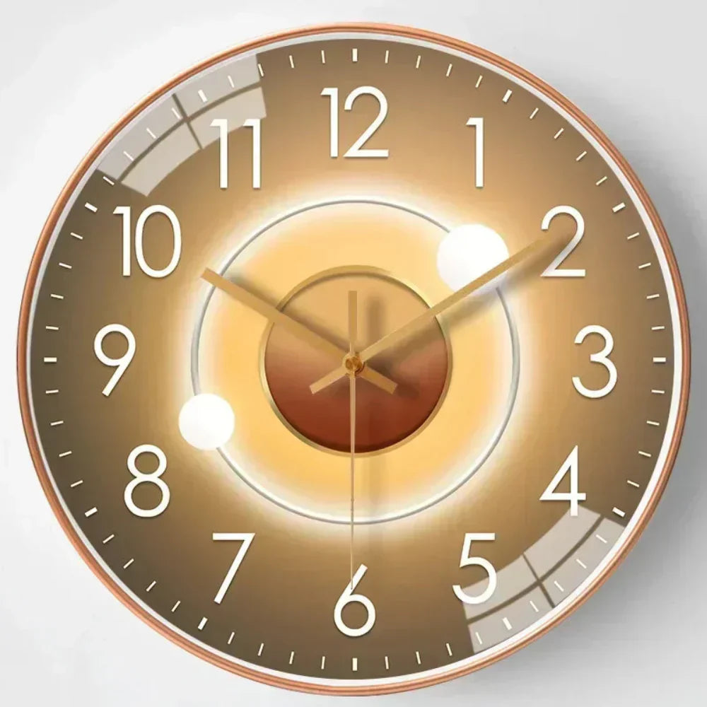 Sleek Modern Wall Clock Elegant Room Accent