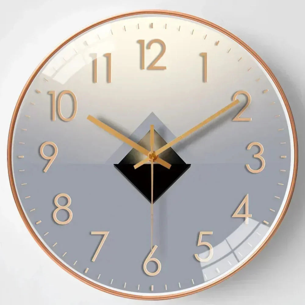 Sleek Modern Wall Clock Elegant Room Accent