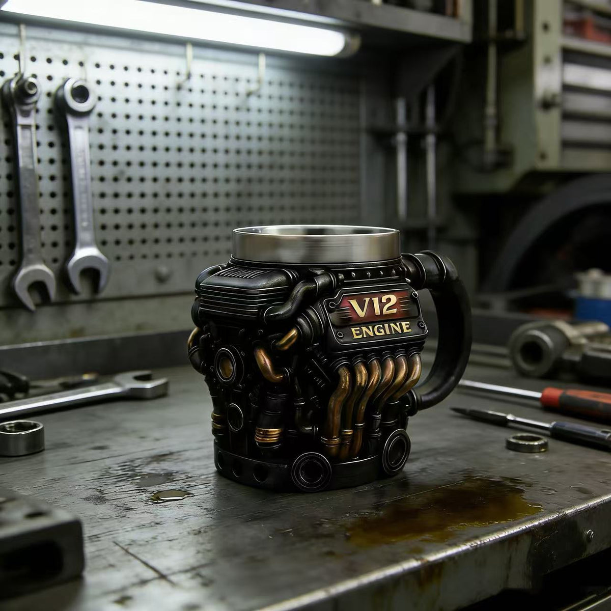 Engine Block Coffee Mug – Unique Automotive Gift