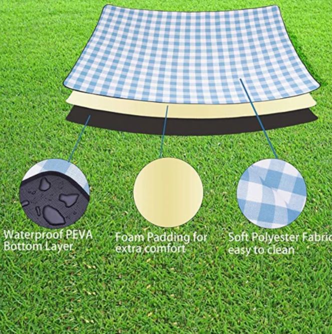 Durable Insulated Camping Blanket Compact Picnic Mat
