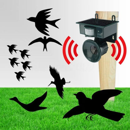 Solar Powered Outdoor Bird Repellent Scarer Device
