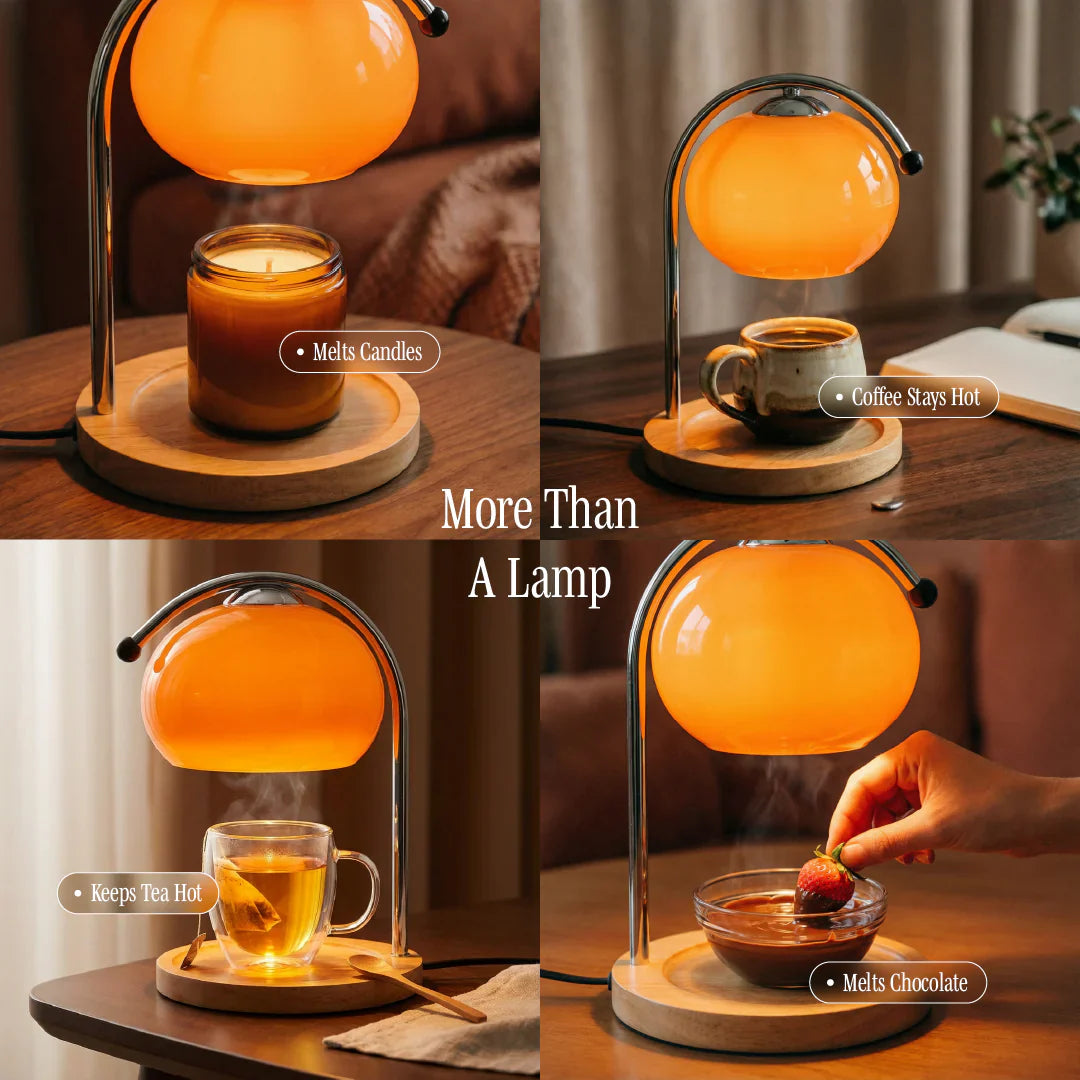 Vintage Glass Dome Candle Lighter Lamp