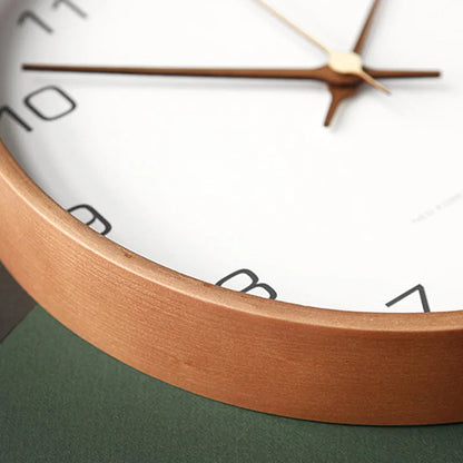 Quiet Contemporary Circular Wall Clock for Home