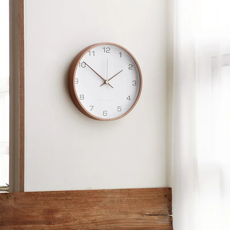Quiet Contemporary Circular Wall Clock for Home - Korstal