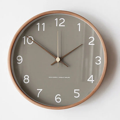 Quiet Contemporary Circular Wall Clock for Home