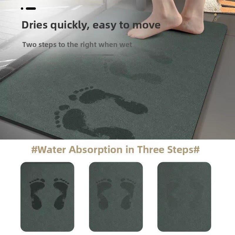 Gentle Grip Bathroom Floor Mat Fast Dry Shower Mat