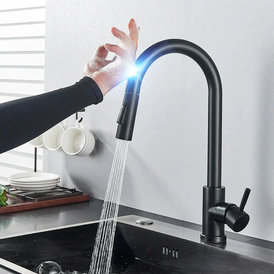 Simple Mount Kitchen Faucet with Flexible Spray Head - Korstal