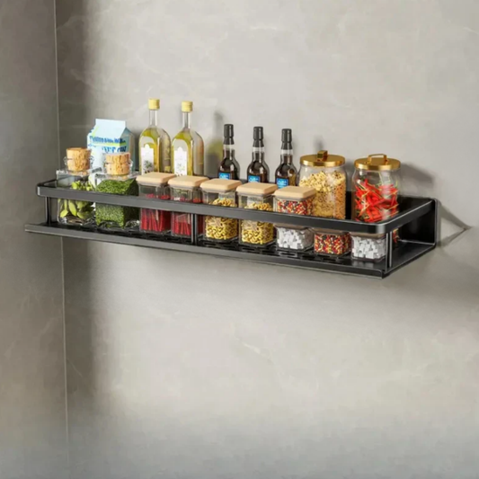 Compact Wall Mounted Shelf with Towel Holder Organizer - Korstal