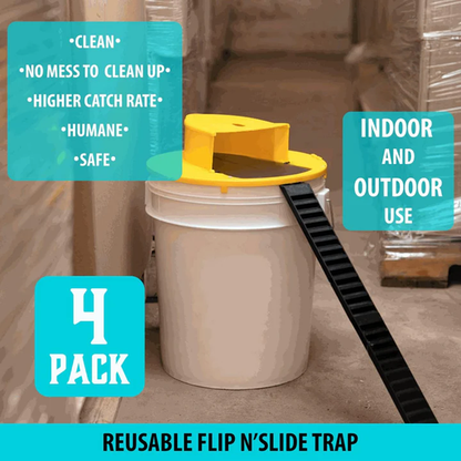 Practical 4-Pack Mouse Catcher Bucket Trap Kit