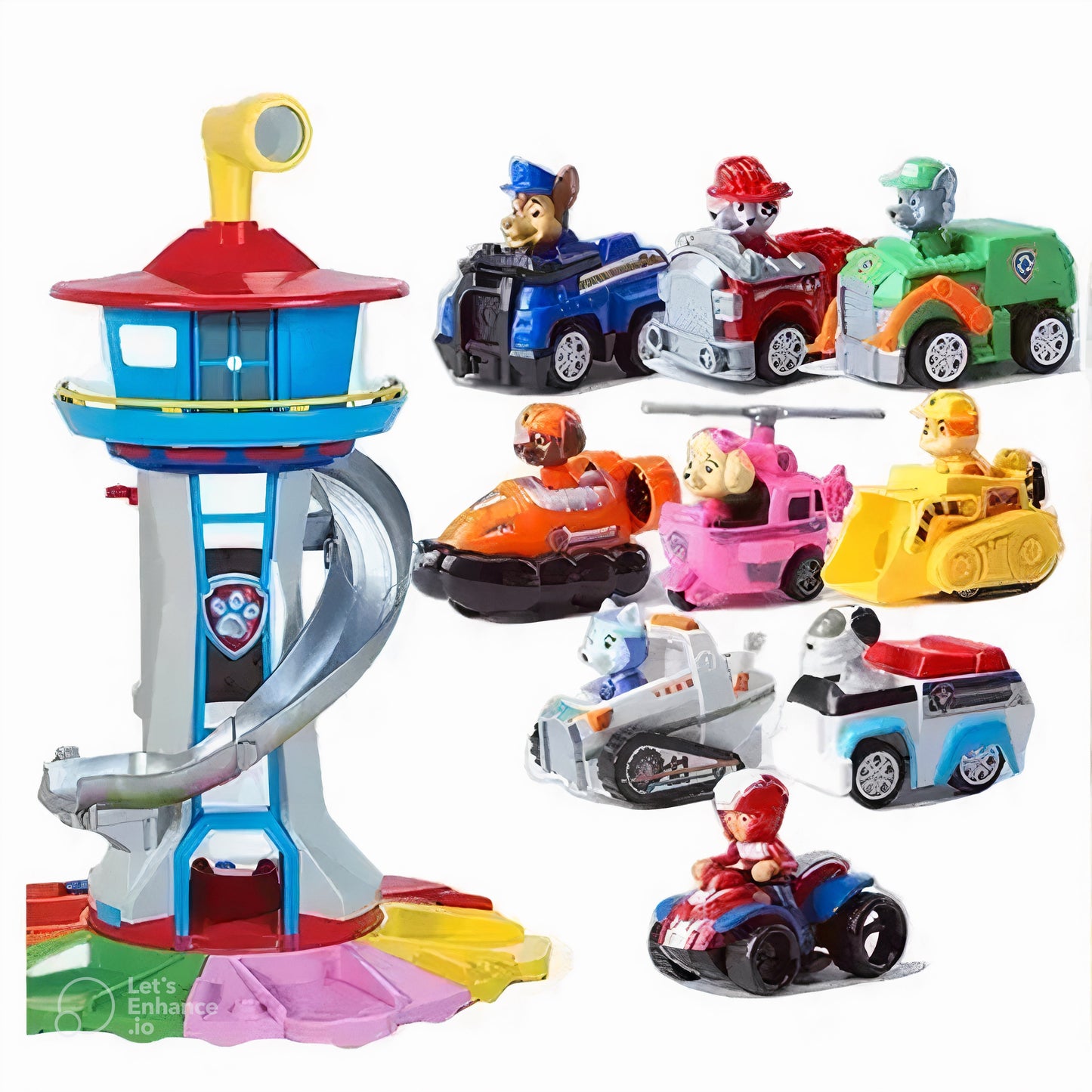 Fast Speed Car Racing Track with Spiral Slide