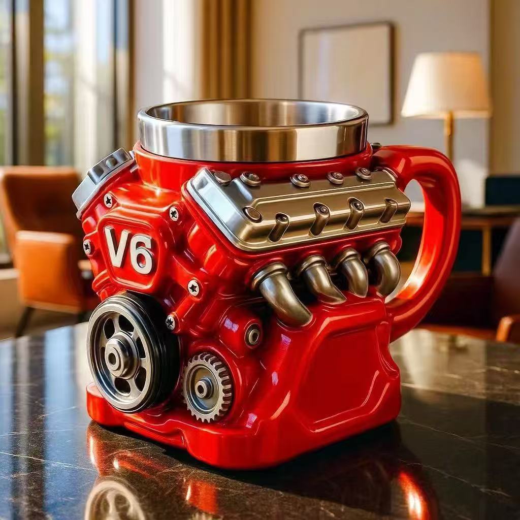 Engine Block Coffee Mug – Unique Automotive Gift