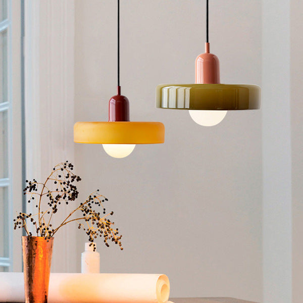 Elegant Circular Glass Pendant Lighting for Homes