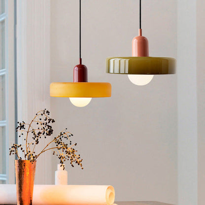 Elegant Circular Glass Pendant Lighting for Homes