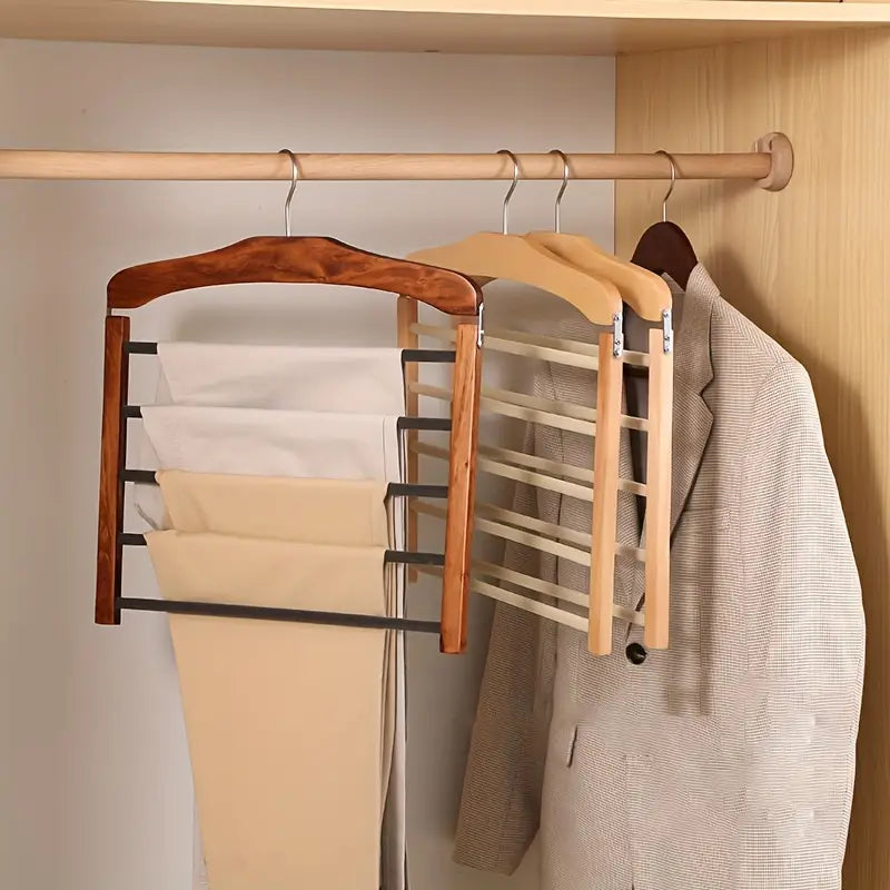 Compact Closet Pants Hanging Storage Solution