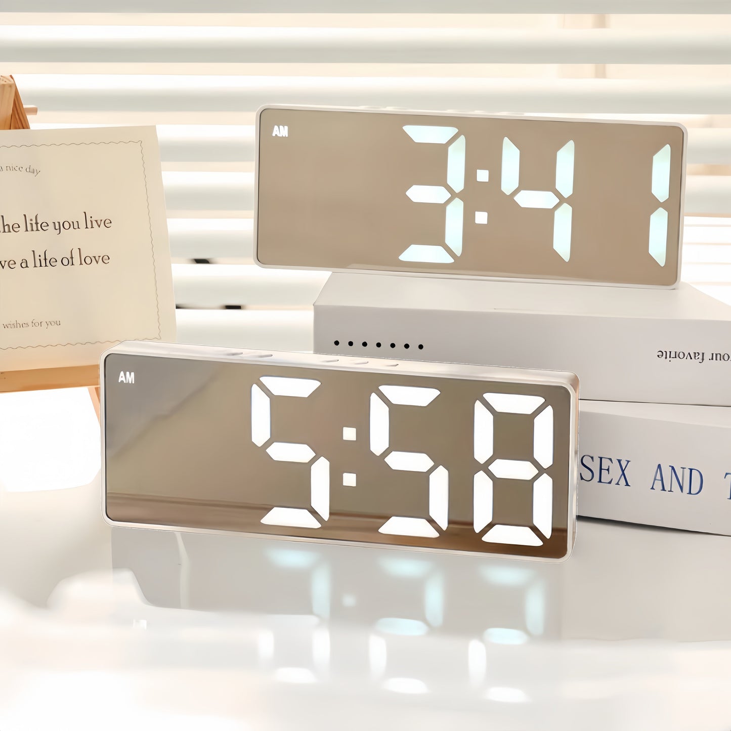 Intelligent LED Sunrise Wake Up Alarm Clock