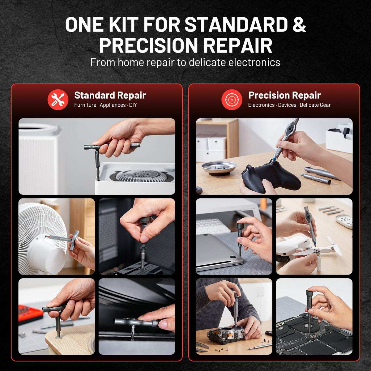 Magnetic Precision Screwdriver Set with Ratchet Handle