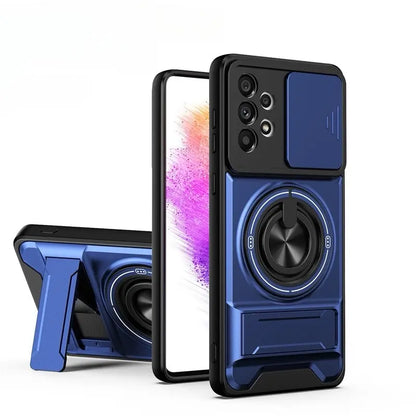 4-in-1 Protective Phone Case with Ring Holder & Kickstand