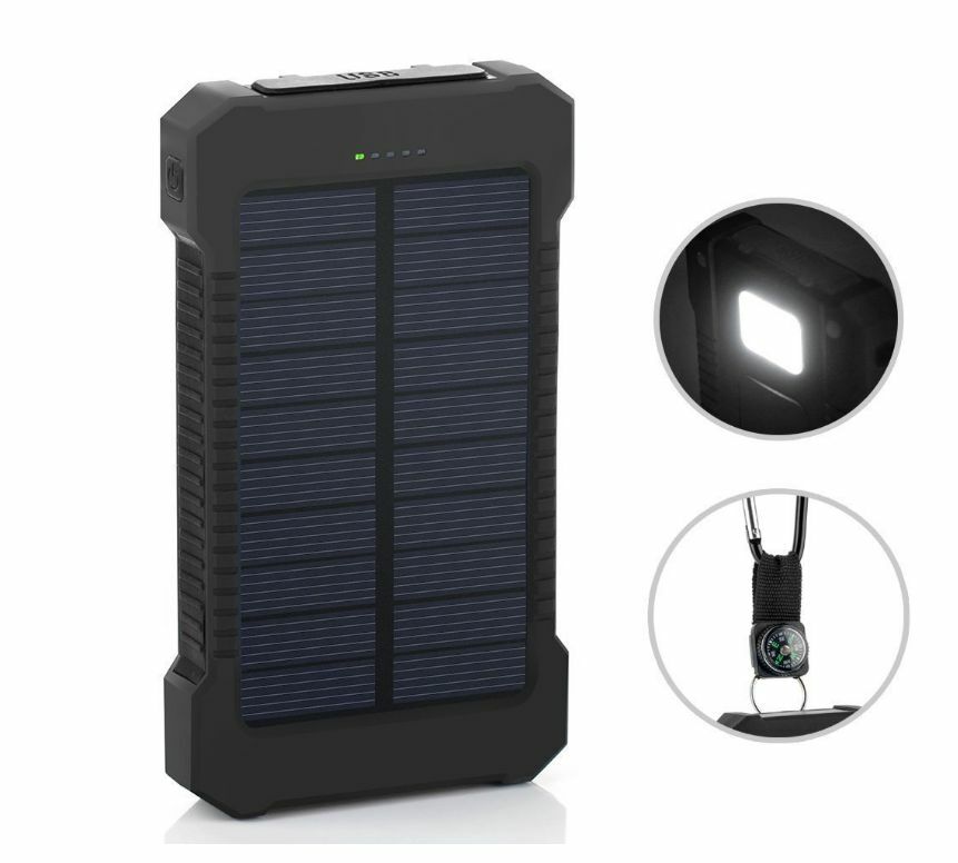 Compact Quick Charge Solar Powered Dual USB Charger - Korstal