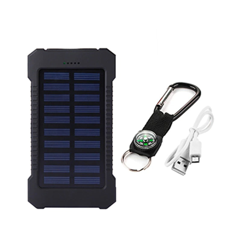 Compact Quick Charge Solar Powered Dual USB Charger