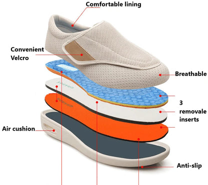 Diabetic Comfort Slip-On Shoes