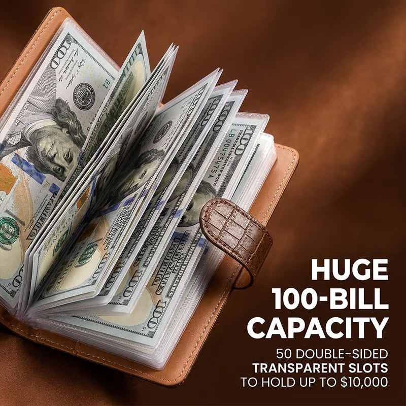 100-Pocket Currency Collectors Wallet