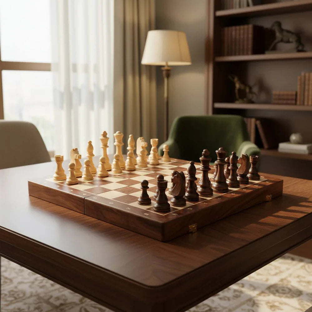 Classic Handcrafted Wood Chess Game Set