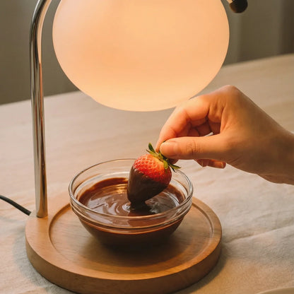 Vintage Glass Dome Candle Lighter Lamp