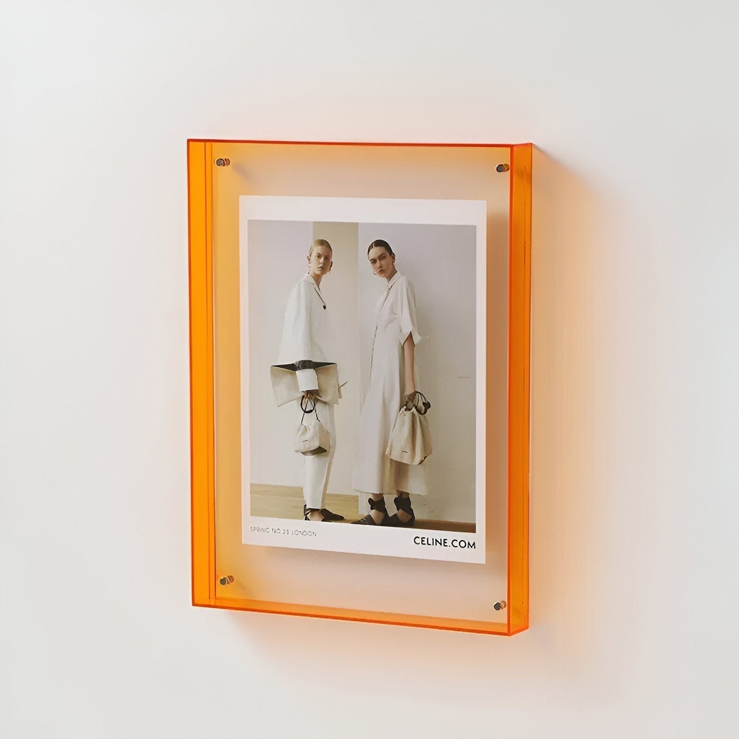Colorful Glass Photo Frame – Stylish Wall Display