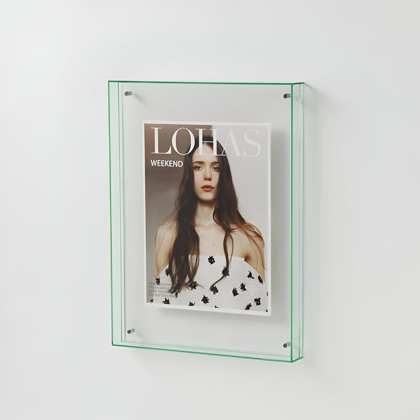Colorful Glass Photo Frame – Stylish Wall Display
